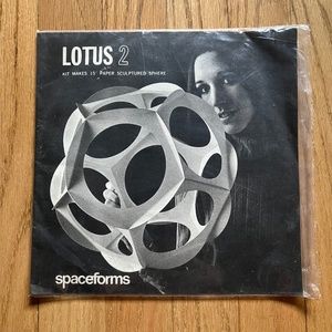 LOTUS 2 1968 Spaceforms 15" Paper Sculpture Sphere Kit Jim Bottomley (6 PIECES)